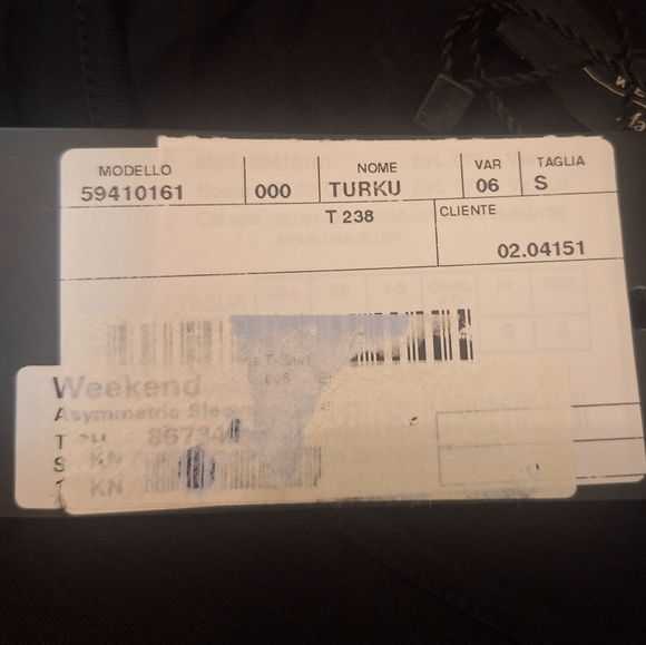 Max Mara Weekend Asymmetical Sleeveless Tee Shirt SZ S - Picture 7 of 8